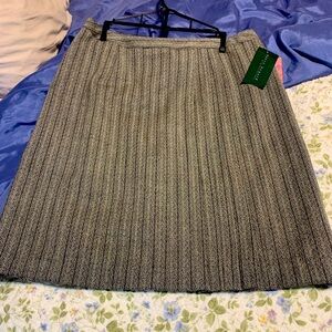 Career Lined pleated work skirt